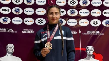 Mihaela Samoil a cucerit bronzul la Campionatul European U-23 de lupte libere
