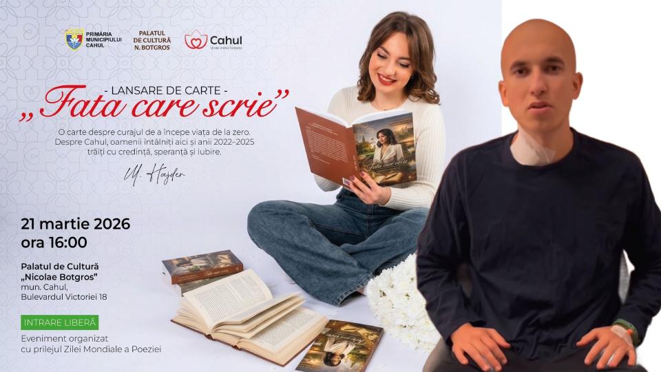 Lansare de carte la Cahul: fondurile colectate vor fi donate pentru tratamentul lui Marius Șendrea