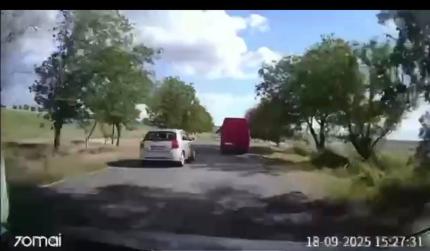 Șoferul care a efectuat o manevră periculoasă pe drumul național din regiunea Cahul a fost sancționat 
