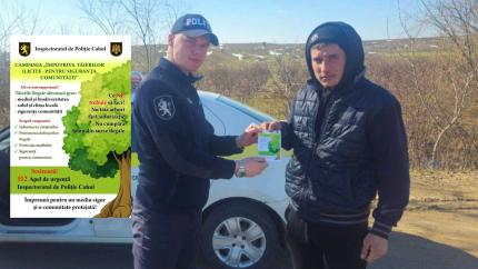 Cetățenii din Cahul, informați de poliție despre riscurile tăierilor ilegale