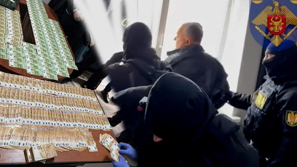 Patru persoane, reținute de CNA și procurori în flagrant pentru trafic de influență, după primirea unei mite de 40.000 de euro /VIDEO