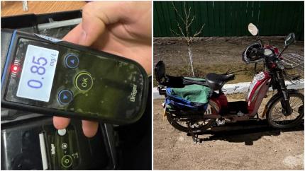 Cahul: bărbat depistat în stare de ebrietate, conducând un scuter electric pe carosabil