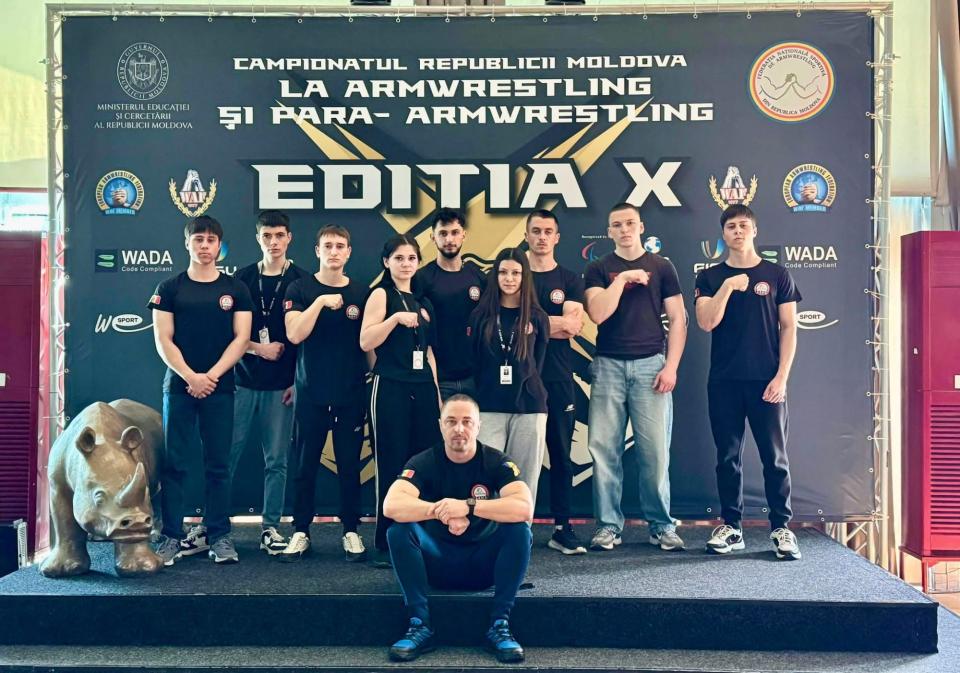 Sportivii Clubului Sportiv ARMS Cahul, pe podium la Campionatul Republicii Moldova la Armwrestling