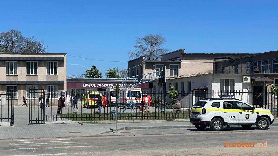 Incident la un liceu din Cahul: un elev ar fi pulverizat gaz lacrimogen. Opt copii, transportați la spital