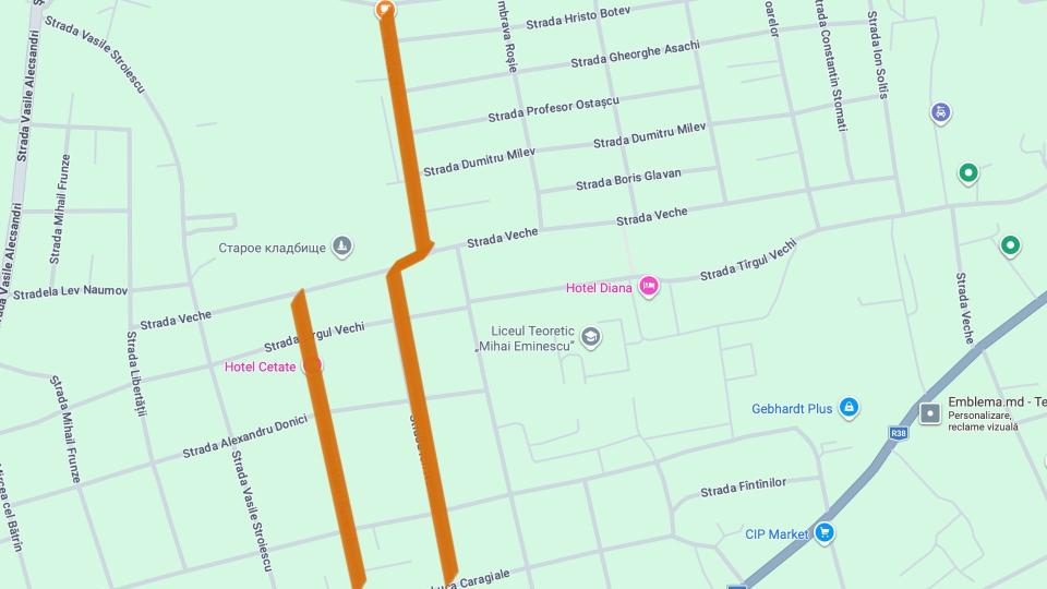 Две улицы, соединяющие ул. И. Спирина с ул. И. Л. Караджале, планируется отремонтировать. Примэрия Кагула ищет проектировщика