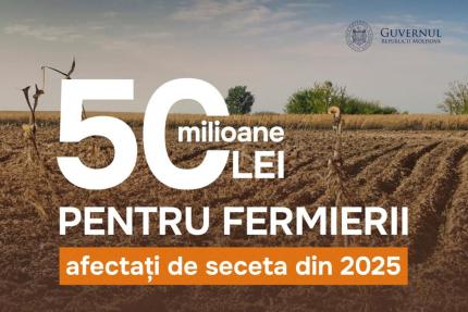 Guvernul alocă 50 de milioane de lei pentru fermierii afectați de seceta din 2025