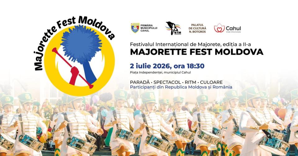 Parade, muzică și show artistic la „Majorette Fest Moldova” 2026 
