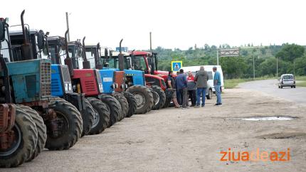 VIDEO//Nemulțumiri în agricultură: protest al fermierilor din raionul Cahul