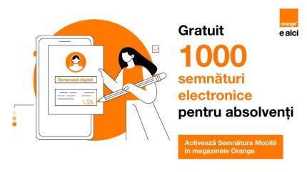 Admiterea online la universitățile din Republica Moldova devine mai simplă: Orange oferă absolvenților 1000 de semnături gratuite 