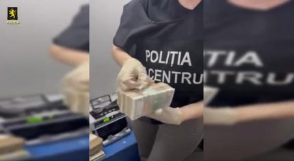 1,2 milioane de lei ridicați dintr-un punct valutar folosit pentru spălarea banilor /VIDEO