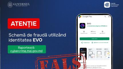 O nouă tentativă de fraudă: Oamenii sunt manipulați să descarce aplicația guvernamentală EVO de pe un site fals 