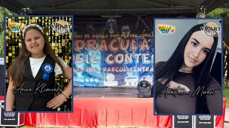 Două tinere din Cahul au cucerit patru trofee la „Dracula Music Contest” din România