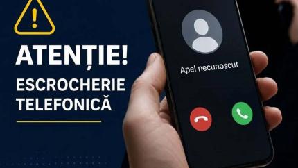 Peste 2 milioane de lei, prejudiciu în urma escrocheriilor telefonice. Poliția anunță noi cazuri și avertizează cetățenii