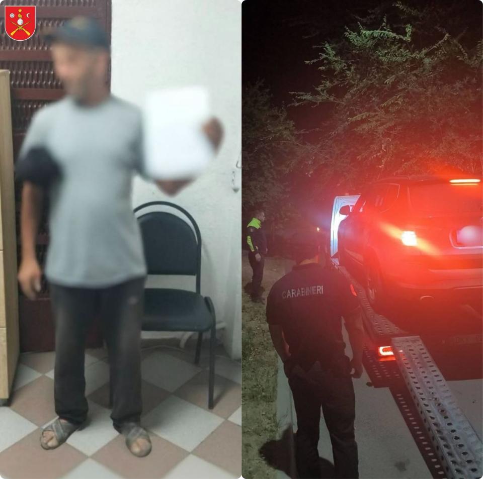 Carabinierii au depistat la Cahul un șofer în stare de ebrietate și un bărbat dat în căutare