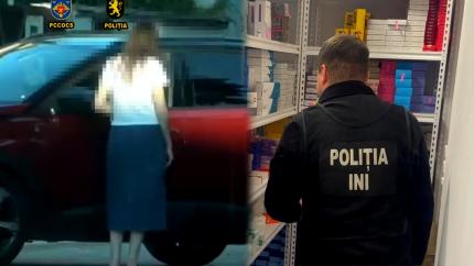 Percheziții în sudul țării: produse estetice interzise de peste 3 milioane de lei, ridicate de anchetatori /VIDEO