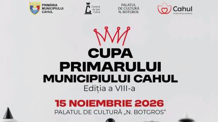 Cupa Primarului municipiului Cahul la șah rapid revine pe 15 noiembrie