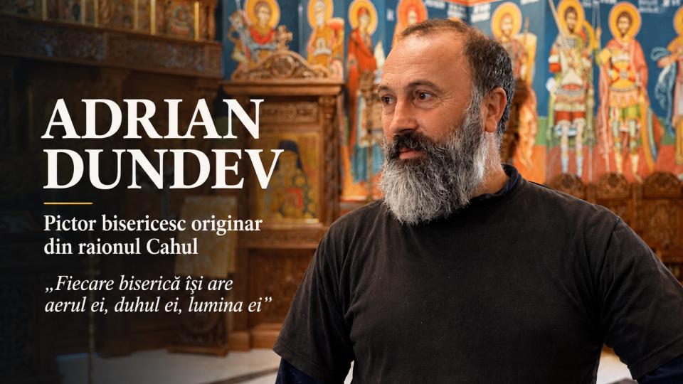 Adrian Dundev, pictor bisericesc originar din raionul Cahul: „Fiecare biserică își are aerul ei, duhul ei, lumina ei”