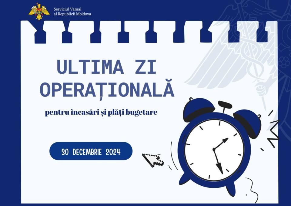 Plățile bugetare pentru 2024 se încheie pe 30 decembrie