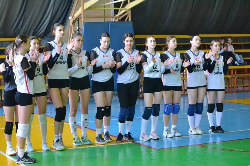 Elevele Școlii Sportive nr. 1 din municipiul Cahul înving cu 3:1 în meciul la volei feminin „Liga A”,