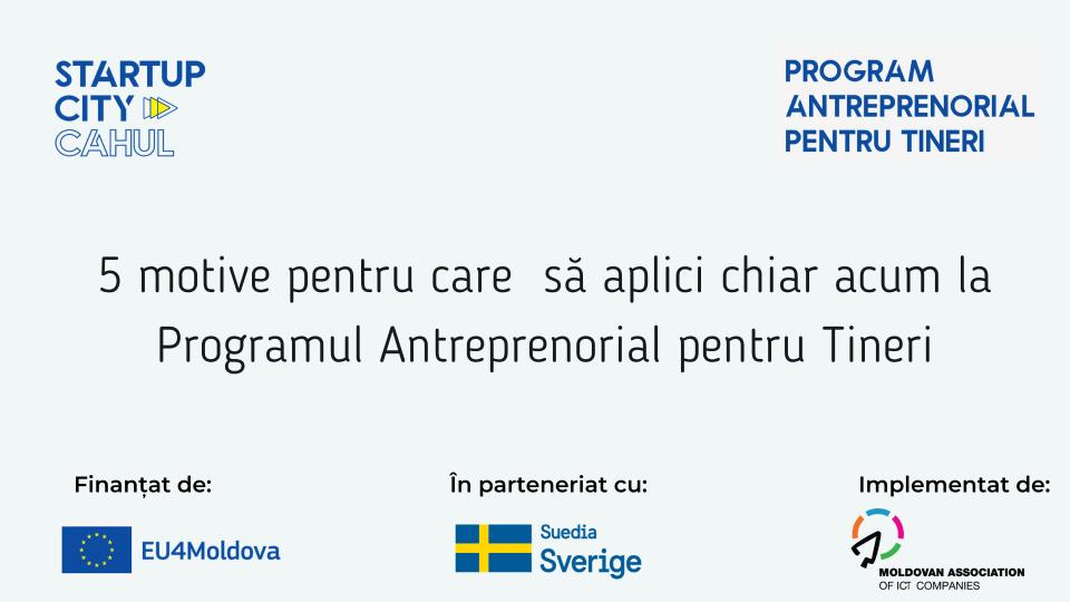 Creează propria afacere de la zero împreună cu EU4Moldova: Startup City Cahul