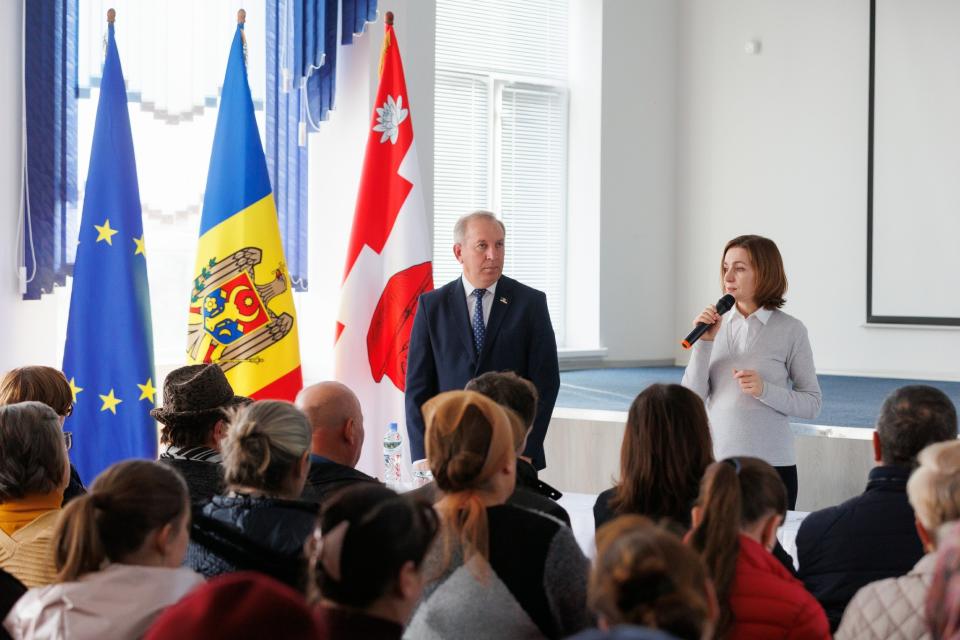 Maia Sandu a vizitat câteva sate din raionul Cahul