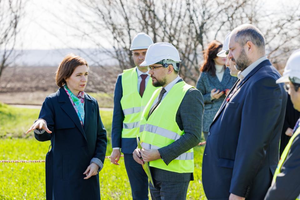 Președinta Maia Sandu a participat la demararea construcției Liniei Electrice Aeriene Vulcănești-Chișinău