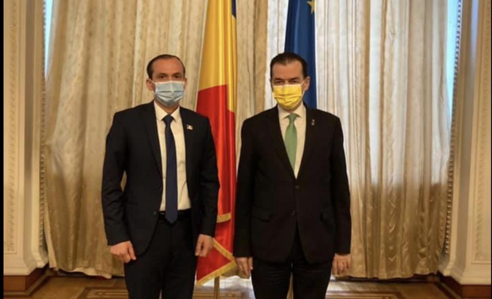 Primarul municipiului Cahul, Nicolae Dandiş, s-a întâlnit la București cu președintele Camerei Deputaților din România, Ludovic Orban