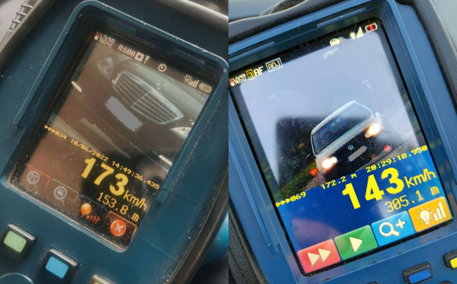 O șoferiță din raionul Cahul surprinsă de polițiști deplasându-se cu 143 km/h prin localitate