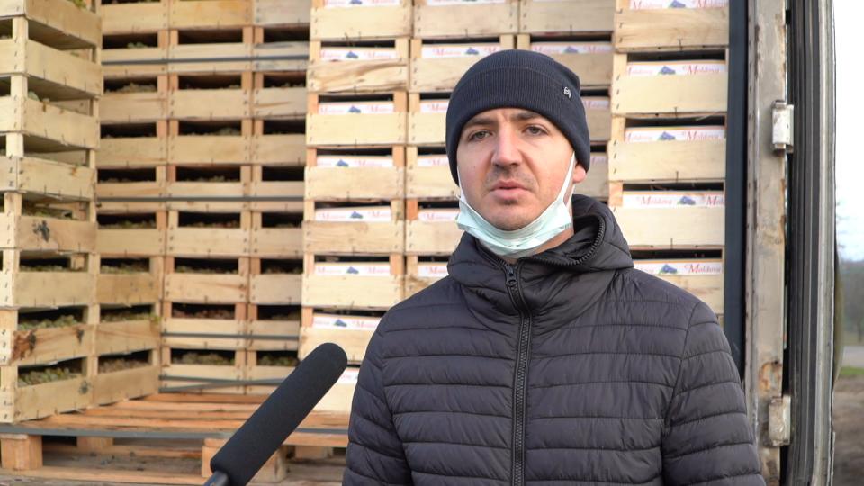 Un agricultor din Cahul încearcă să-și realizeze strugurii prin organizarea unei tombole, premiul fiind un automobil /VIDEO