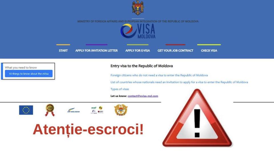 O nouă schemă de escrocherie. IGM raportează existența a două site-uri frauduloase