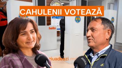 Cahulenii votează la referendum, dar și pentru noul președinte al țării | VIDEO