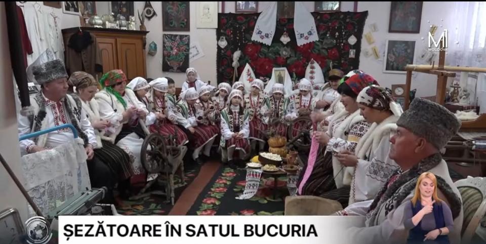 Copiii din satul Bucuria întâmpină primăvara printr-o șezătoare tradițională