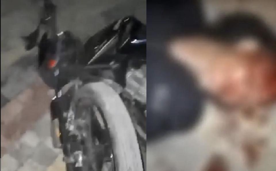 Un motociclist din raionul Cahul s-a izbit într-o poartă. Martorii spun că era în stare de ebrietate /VIDEO