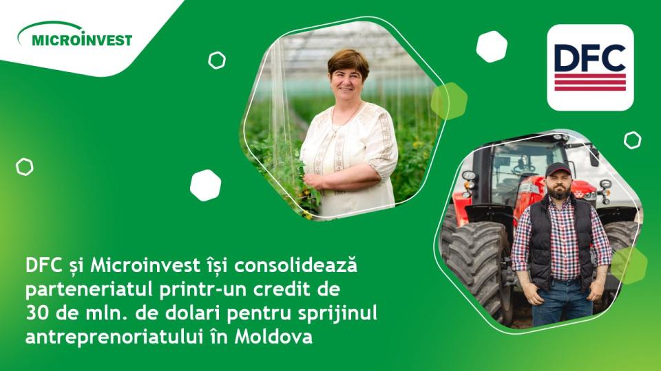 Parteneriat strategic între DFC și Microinvest pentru susținerea antreprenorilor din Moldova