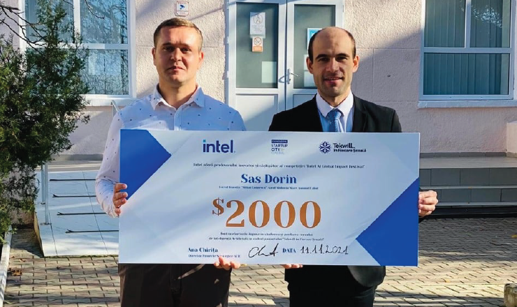 Un profesor din regiunea Cahul, premiat cu 2.000 de dolari pentru un proiect în domeniul Inteligenței Artificiale