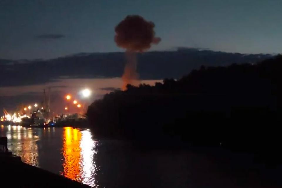 Portul Reni de pe Dunăre a fost atacat cu drone // VIDEO