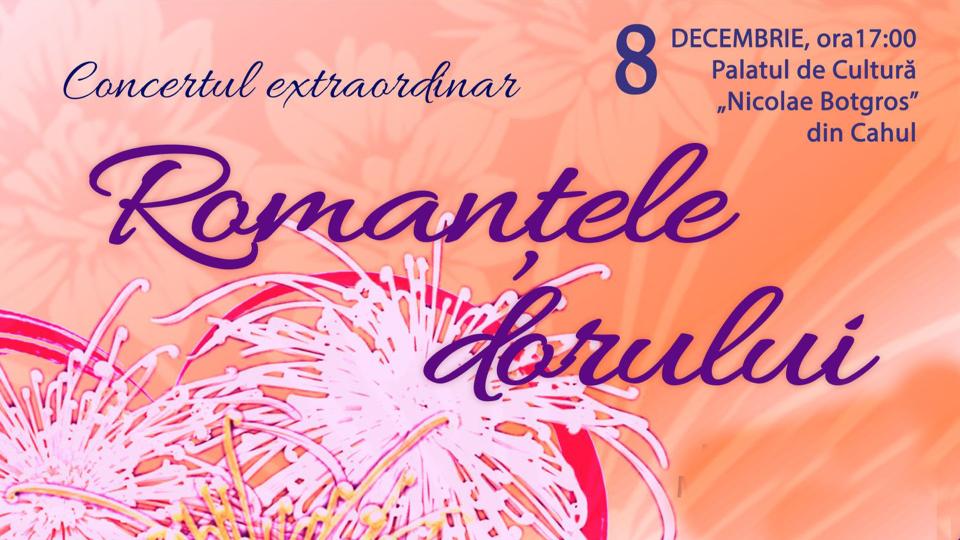 Un concert de romanțe va avea loc la Cahul