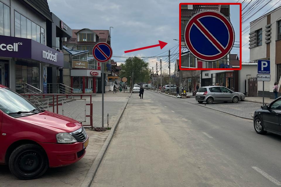 Atenție șoferi! Riscați să fiți amendați dacă staționați pe str. A. Mateevici