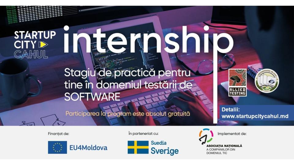 Ești student la Cahul și vrei să studiezi „Testarea Software”? Înscrie-te la un stagiu GRATUIT