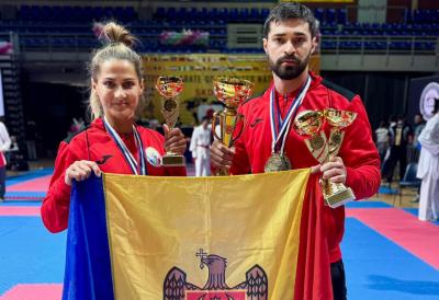 Vitalii Spînu a cucerit trei medalii de aur la Campionatul Mondial de Karate Shotokan