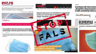 FALS: Măștile de protecție sunt toxice