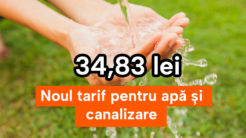 Noul tarif aprobat pentru apă și canalizare în Cahul - 34,83 lei