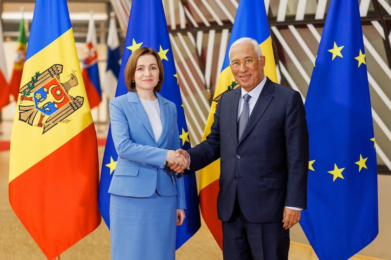 Președinta Maia Sandu s-a întâlnit, la Bruxelles, cu António Costa, noul Președinte al Consiliului European