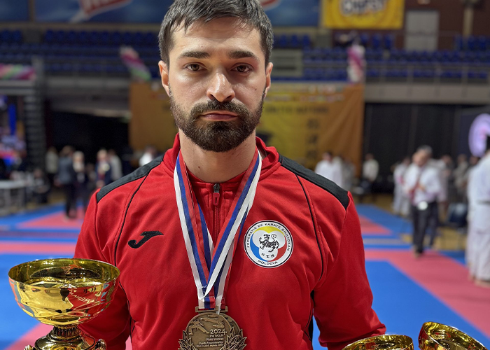 Vitalie Spînu, triplu campion mondial la karate shotokan