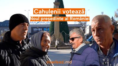 VIDEO// Cahulenii votează pentru noul Președinte al României