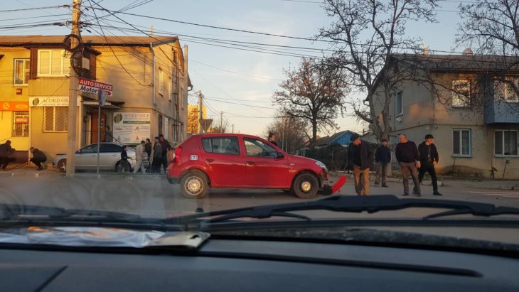 Accident la intersecția străzilor M. Frunze și B.P.Hasdeu