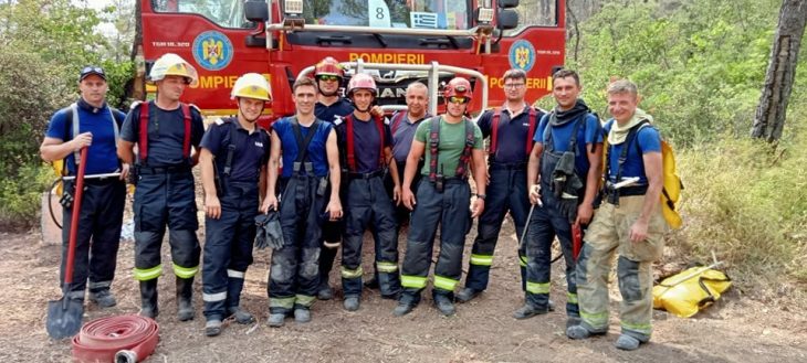 59 de focare au fost stinse de pompierii IGSU din Republica Moldova în sudul Greciei