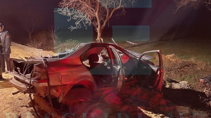 Accident de groază în Slobozia Mare. BMW făcut boț într-un copac iar șoferul a murit pe loc /FOTO