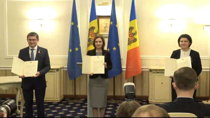 Președintele Maia Sandu a semnat cererea de aderare a R. Moldova la UE