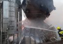 Post de pompieri pe teritoriul Portului Giurgiulești pentru a preîntâmpina noi incendii la rezervoarele pline cu șrot de floarea-soarelui